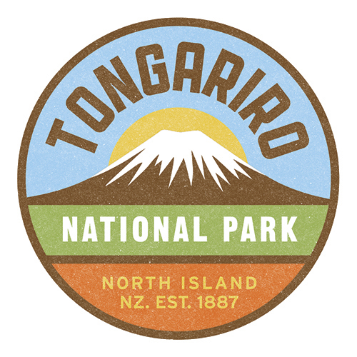 100 Percent NZ National Parks Ceramic Coaster Tongariro at Mighty