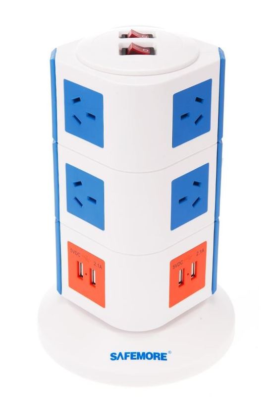 Safemore 3 Level Power Stackr Power Board (Blue/Orange) at Mighty Ape NZ