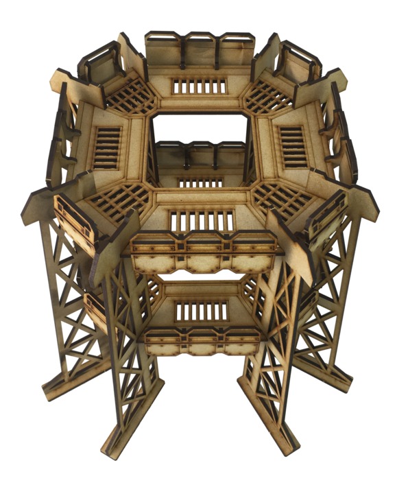 TTCombat: Tabletop Scenics - Sector 1 Octagon Platform (Large) image