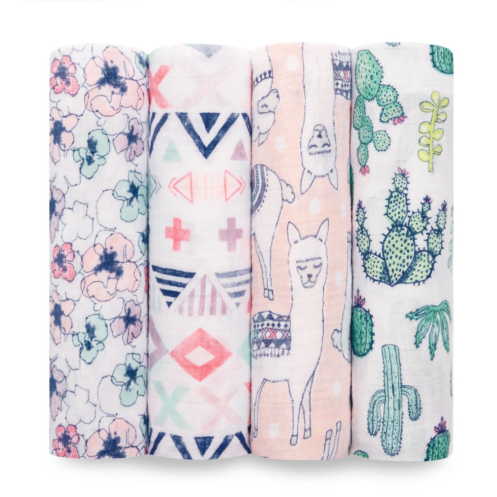 Aden + Anais: Classic Swaddle - Trail Blooms (4 Pack) image