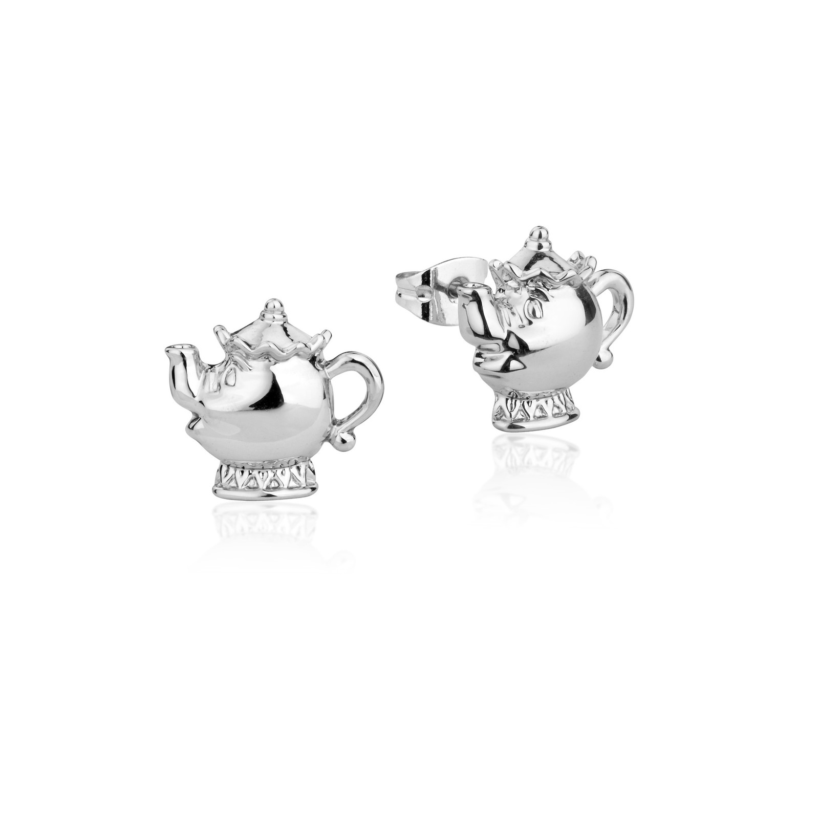 Couture Kingdom: Disney - Beauty and the Beast Mrs Potts Studs (White Gold) image