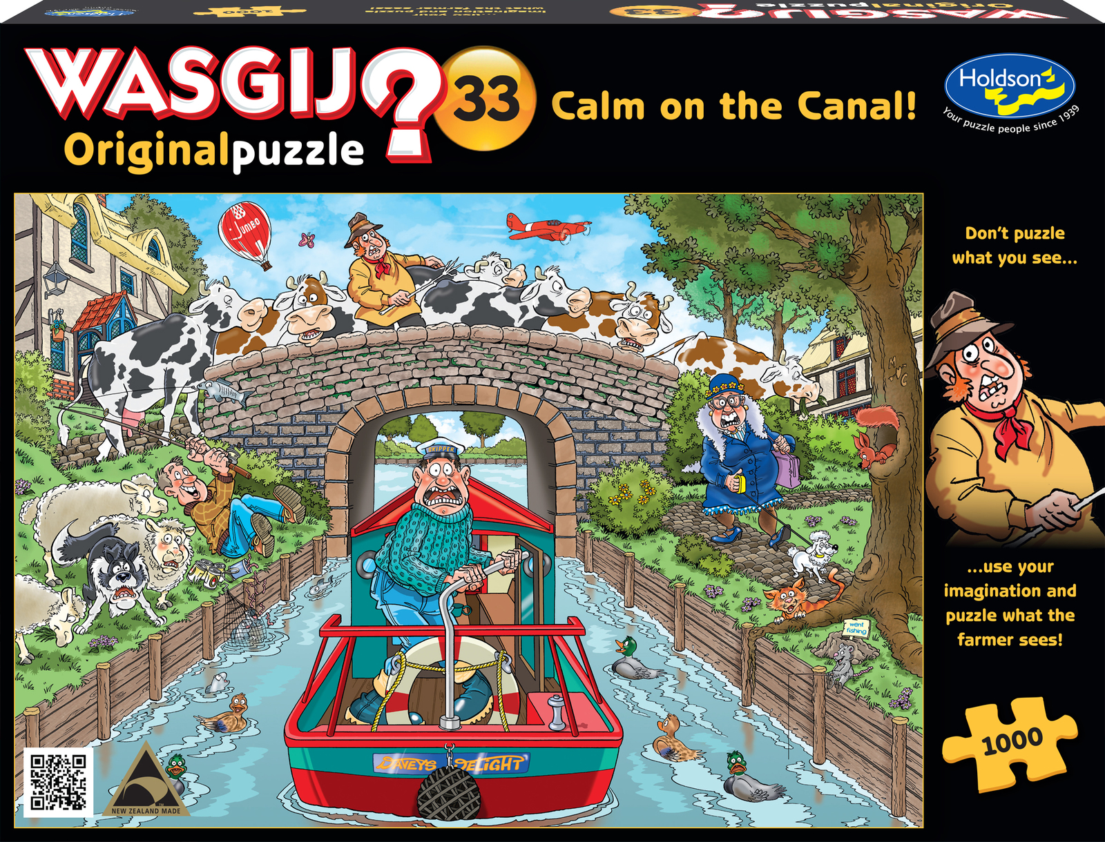 Wasgij: 1000 Piece Puzzle - Originals #33 (Calm on the Canal) image