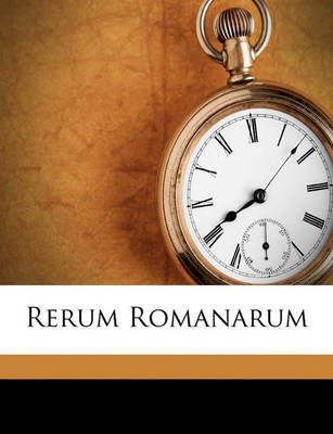 Rerum Romanarum by Lucius Annaeus Florus image