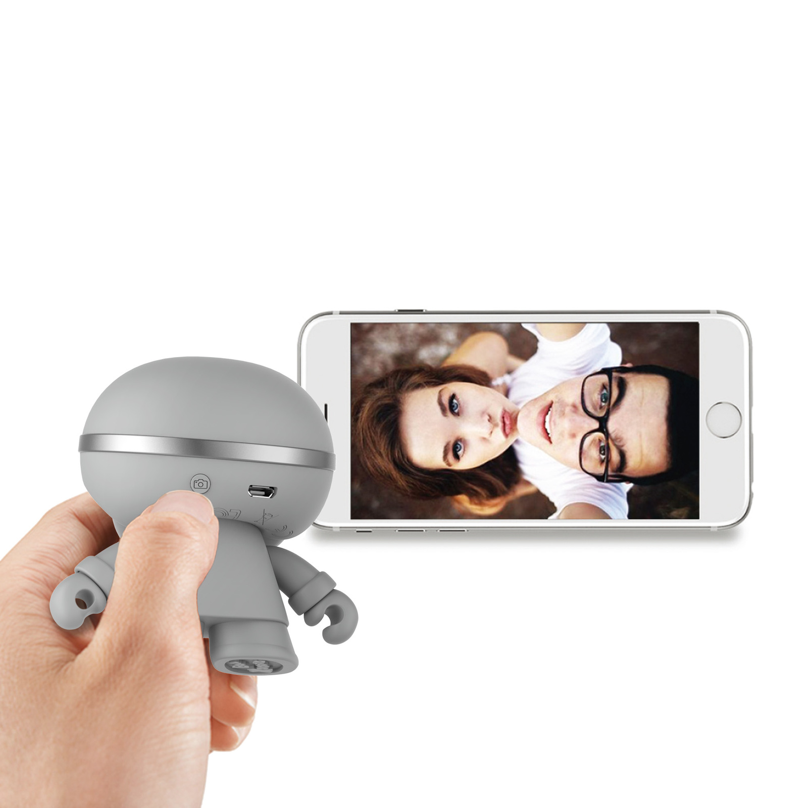 Xoopar Boy: 3" Bluetooth Speaker - Grey image
