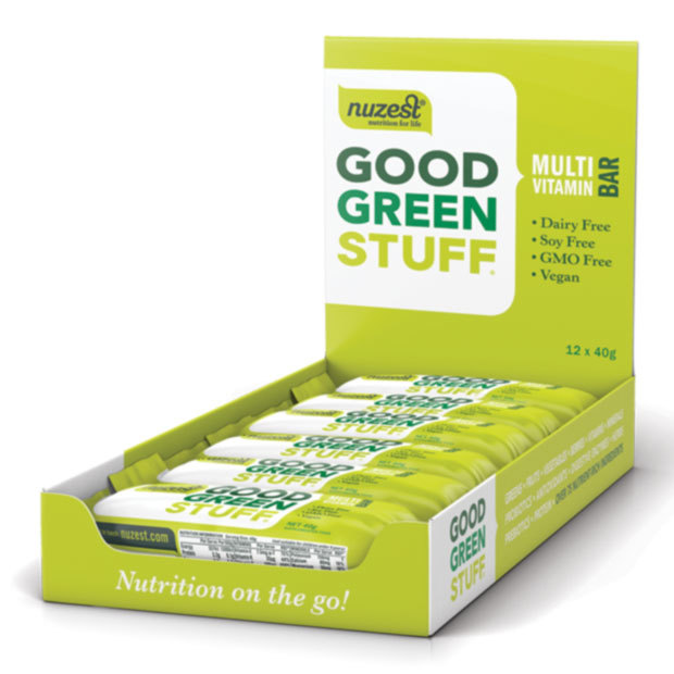 NuZest Good Green Stuff Bars - 12x40g image