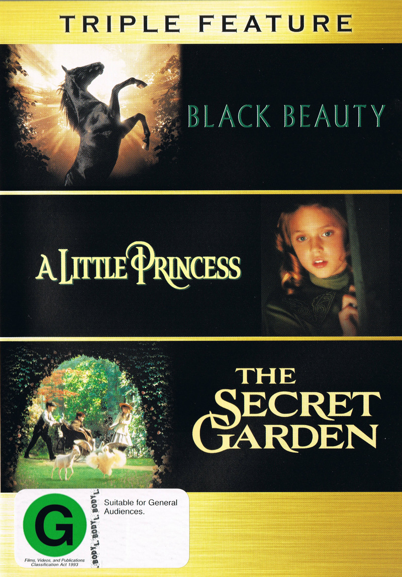 Black Beauty (1994) / A Little Princess / Secret Garden (1993) - Triple Feature (3 Disc Set) on DVD image