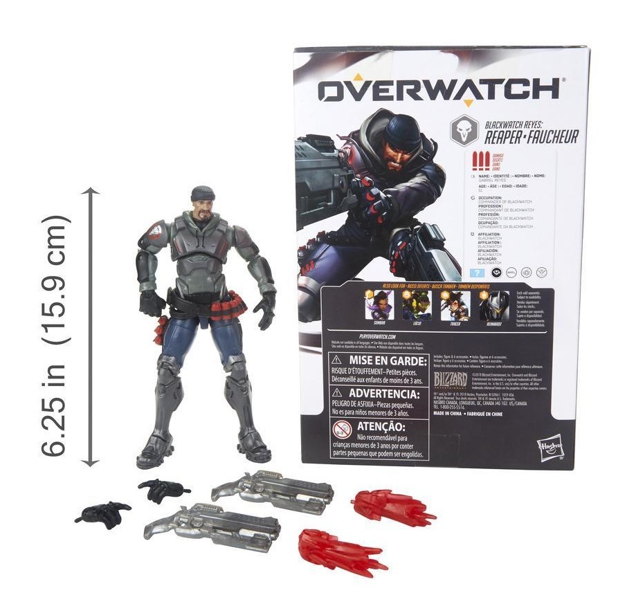 Overwatch: Ultimates Series 6" Action Figure - Blackwatch Reyes (Reaper) image