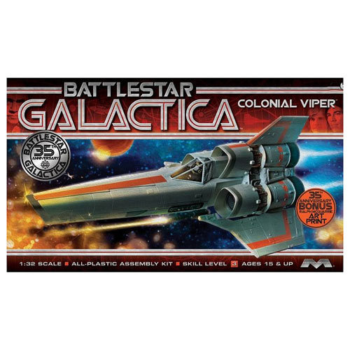 Battlestar Galactica Original Mark I Viper Model Kit 1:32 Scale - by Moebius image