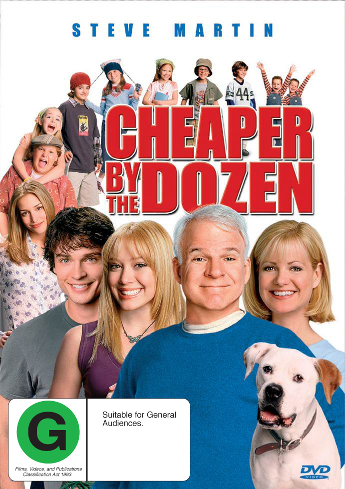 Cheaper By The Dozen on DVD image