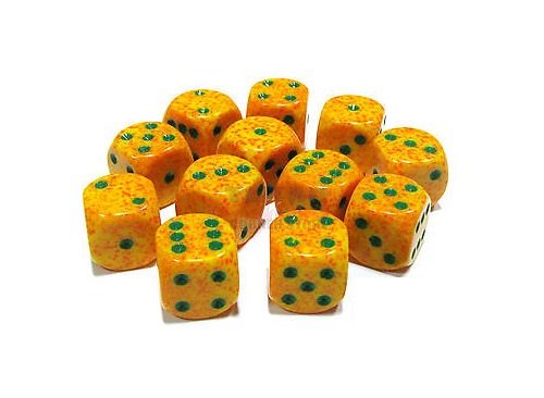 Chessex: D6 Speckled Cube Set (12mm) - Lotus image