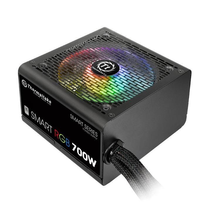 700W Thermaltake: Smart RGB Power PSU - 80 Plus; Non Modular; Fan Hub image