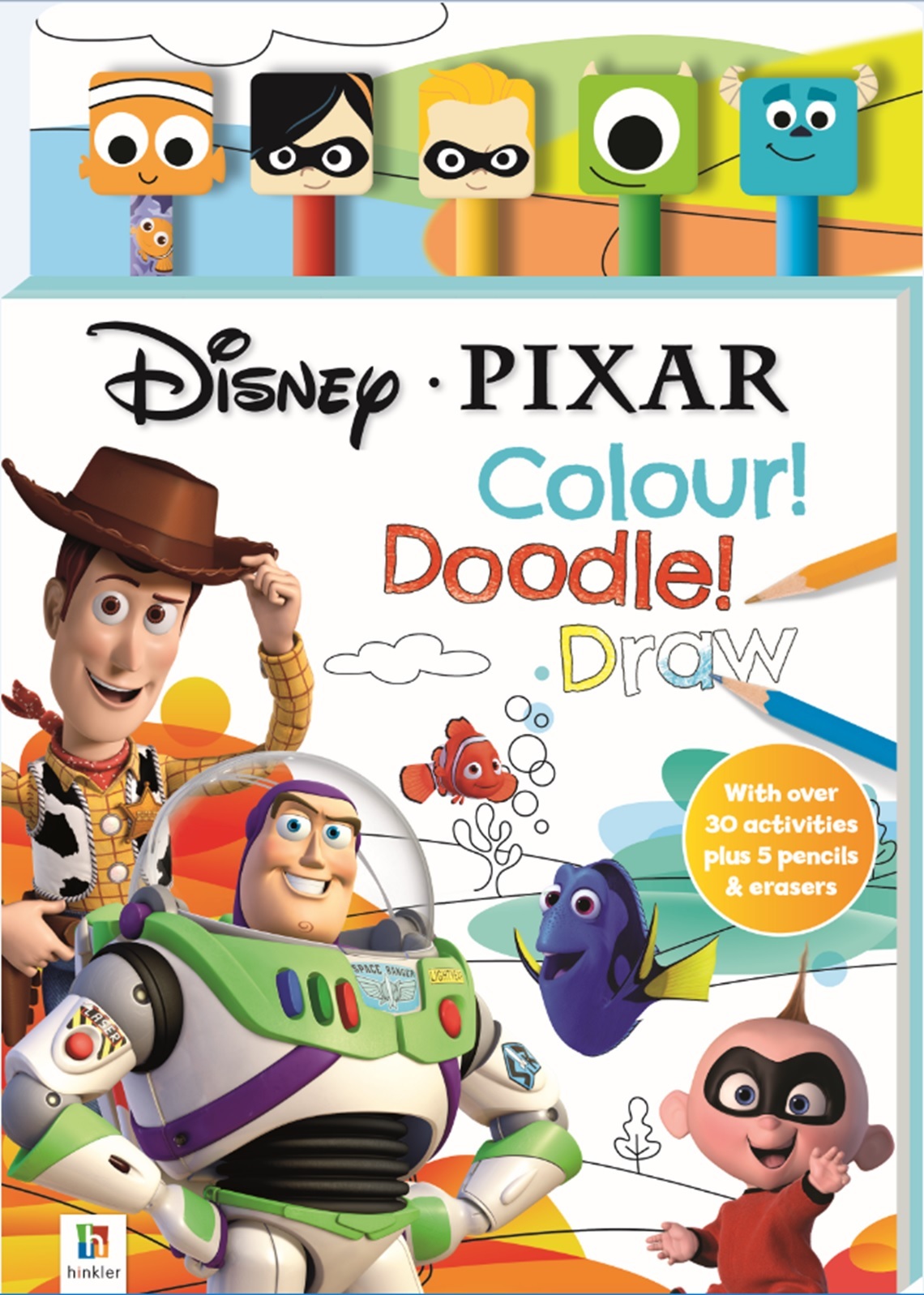 Disney Pixar: Pencil & Eraser - 5-Piece Set image