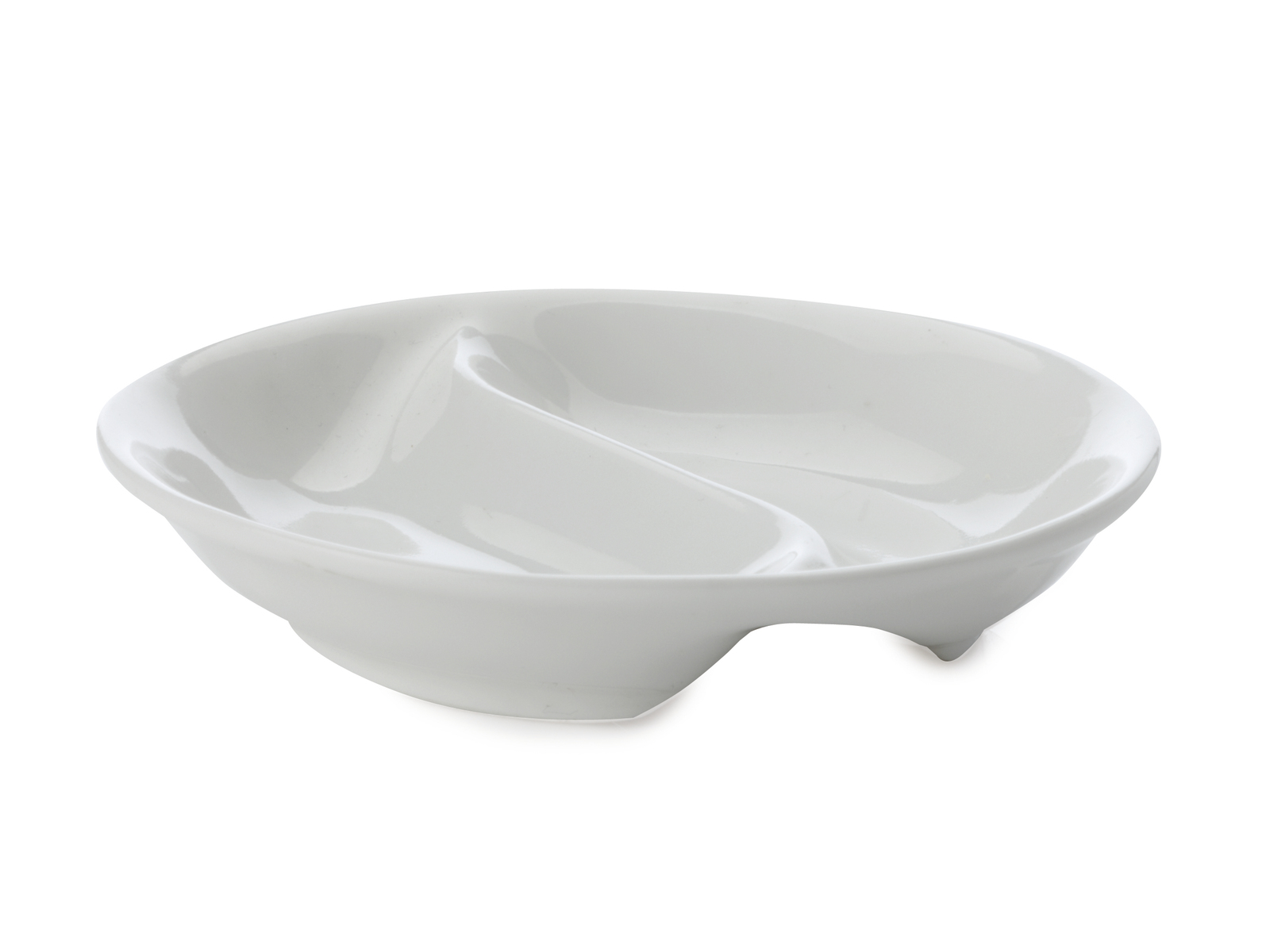Maxwell & Williams White Basics Round Divided Sauce Dish at Mighty