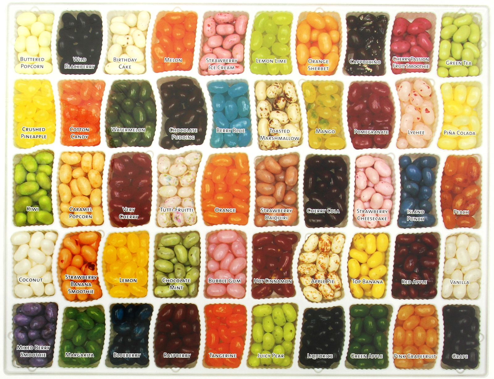 Jelly Belly 50 Assorted Flavours Gift Box - 600g image