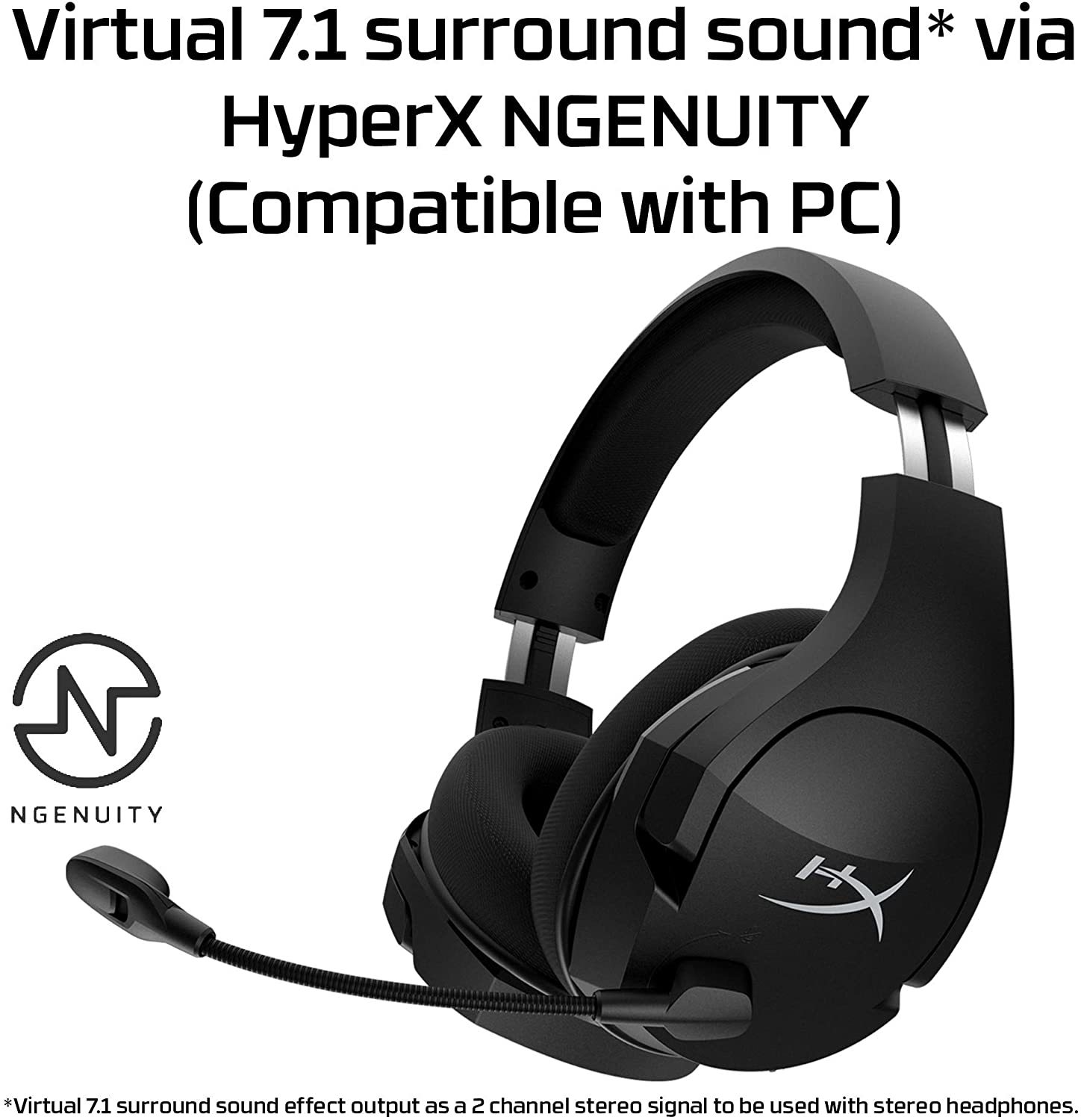 HyperX Cloud Stinger Core 7.1 Wireless Gaming Headset for PC image