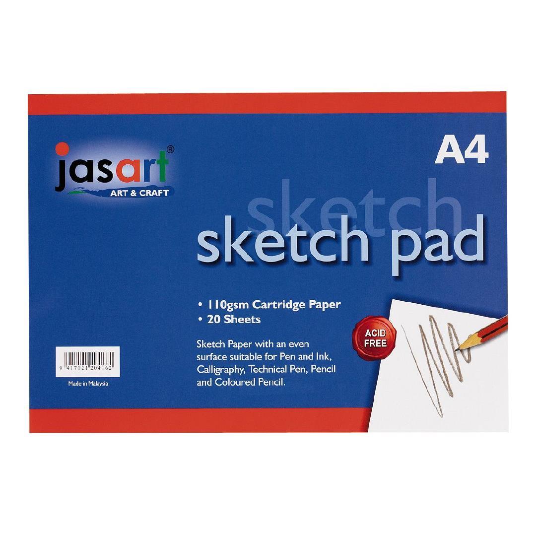 Jasart A4 Sketch Pad- Gummed image