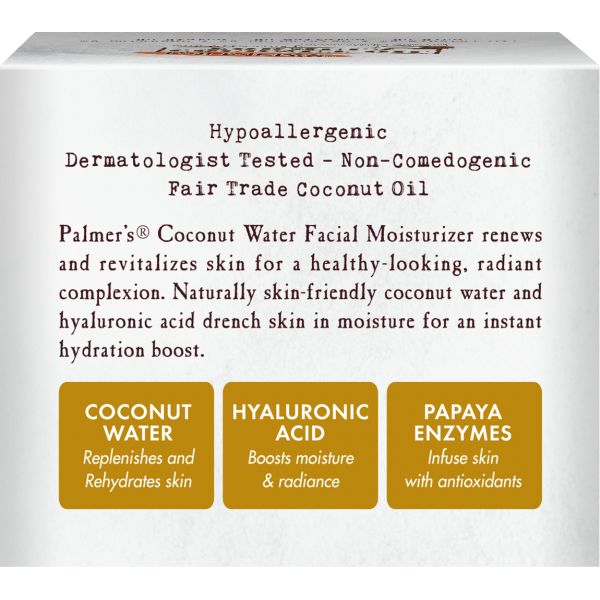 Buy Palmers Coconut Water Facial Moisturiser (50g) at Mighty Ape NZ
