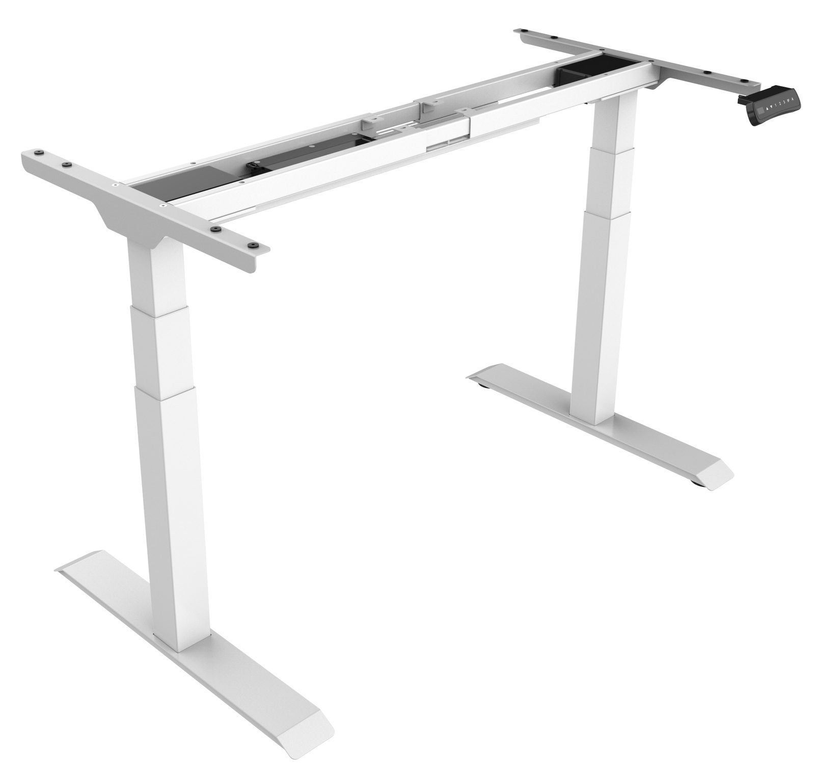 Gorilla Office: 3-Stage Motorised Height Adjustable Desk - White/White (1800 x 800mm) image