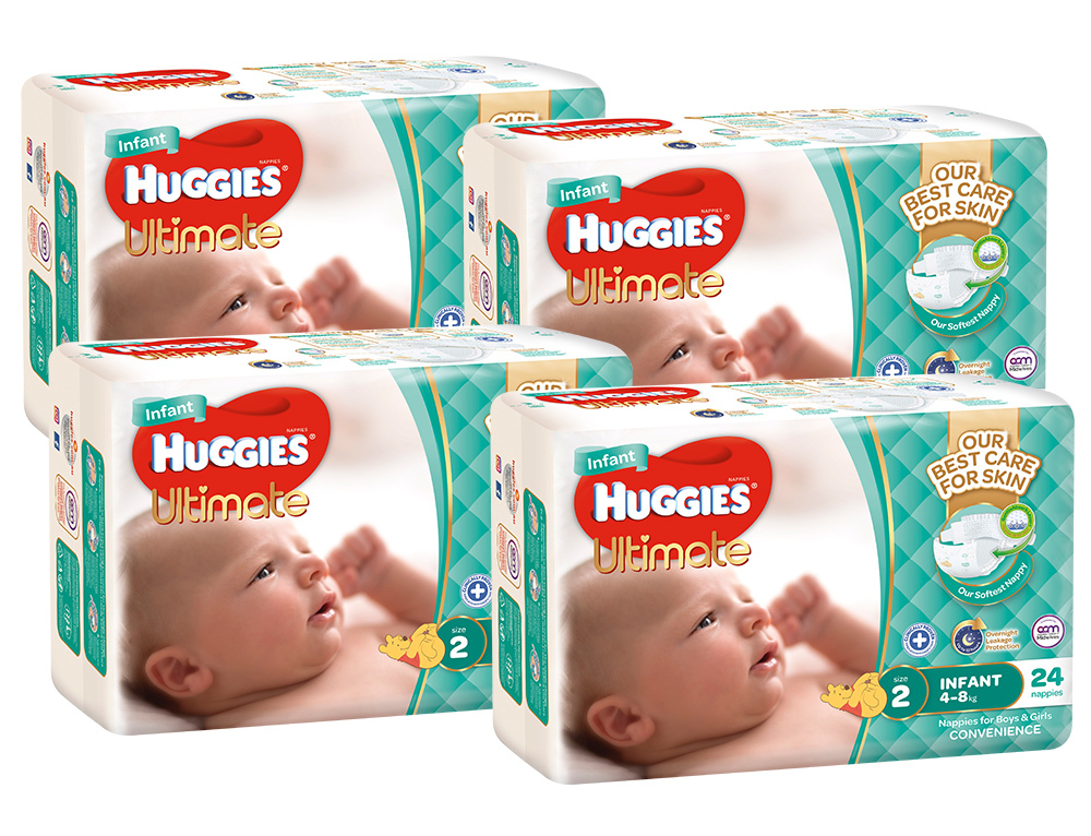 Huggies Ultimate Nappies Convenience Shipper - Infant 4-8kg (96) image