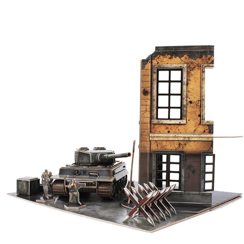 CubicFun: ArmiBuild - German Tiger I Mid Production - 258 Piece 3D Puzzle image