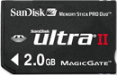 SanDisk Memory Stick Ultra II Pro Duo 2GB SanDisk Memory Stick Ultra II Pro Duo 2GB