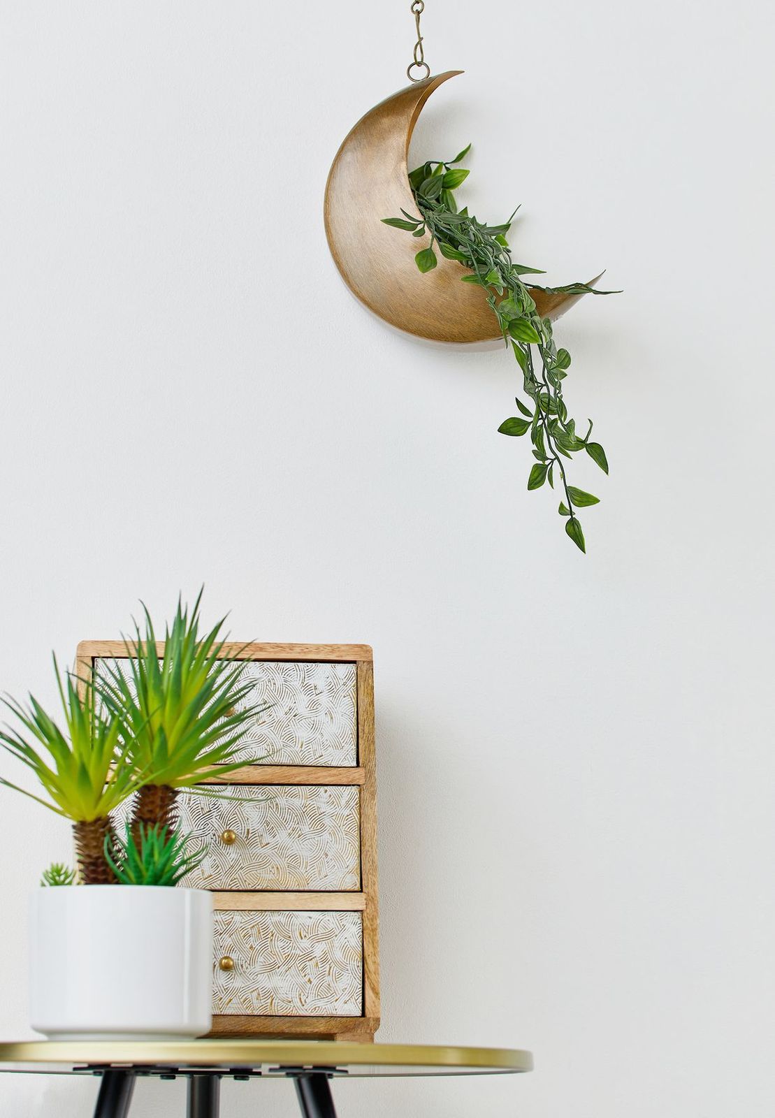 Sass & Belle: Celestial Moon Hanging Planter