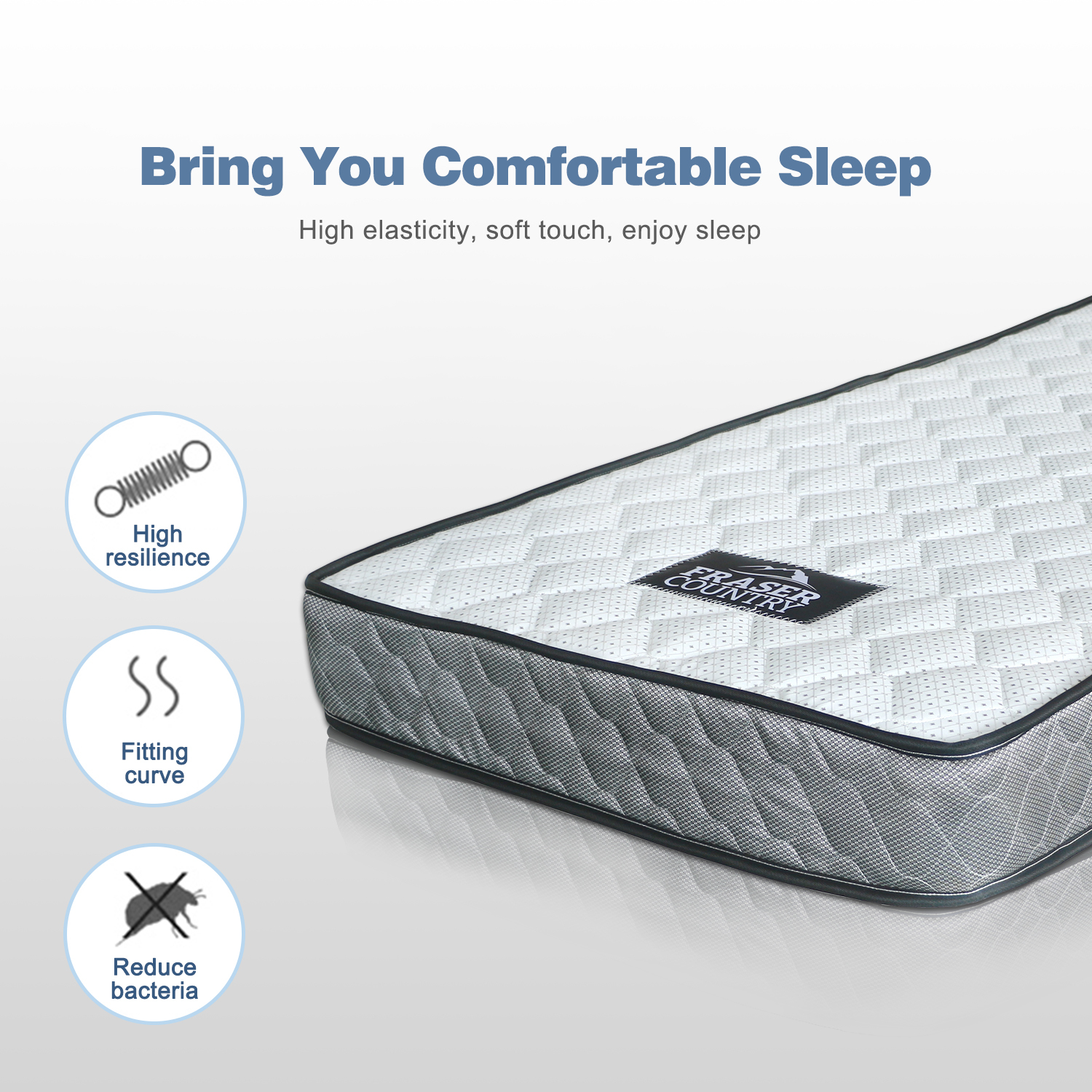 Fraser Country: Basic Bonnell Spring Mattress - Single image