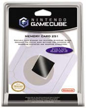 Gamecube Memory Card 251 on GameCube