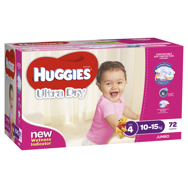 Buy Huggies Nappies Mega Pack Newborn Up to 5kg (160) at Mighty Ape