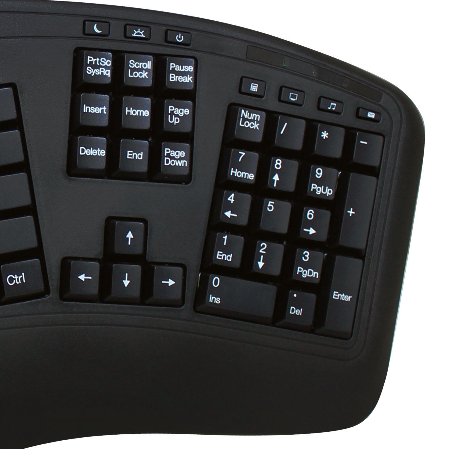 Adesso TruForm Media 1500 Wireless Ergonomic Keyboard and Laser