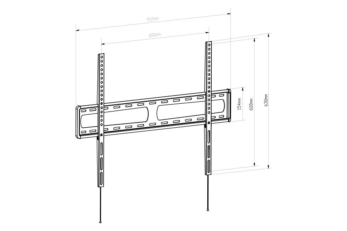 Kogan Ultra Low Profile Fixed TV Wall Mount for 47" 90" TVs at Mighty Ape NZ