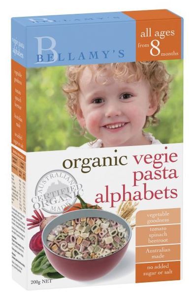 Bellamy's - Organic Vegie Alphabet (200gm) image