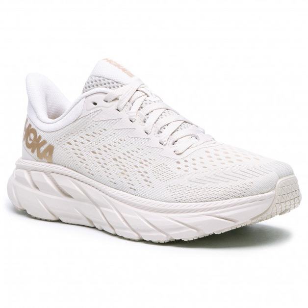 hoka one one clifton 7 almond milk bronze