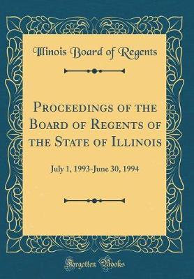 Proceedings of the Board of Regents of the State of Illinois by Illinois Board of Regents image