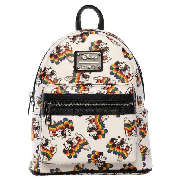 Loungefly Mickey Mouse Mickey Rainbow Print Mini Backpack Women's at Mighty Ape NZ