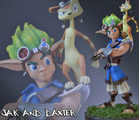 Jak and Daxter 15" Statue