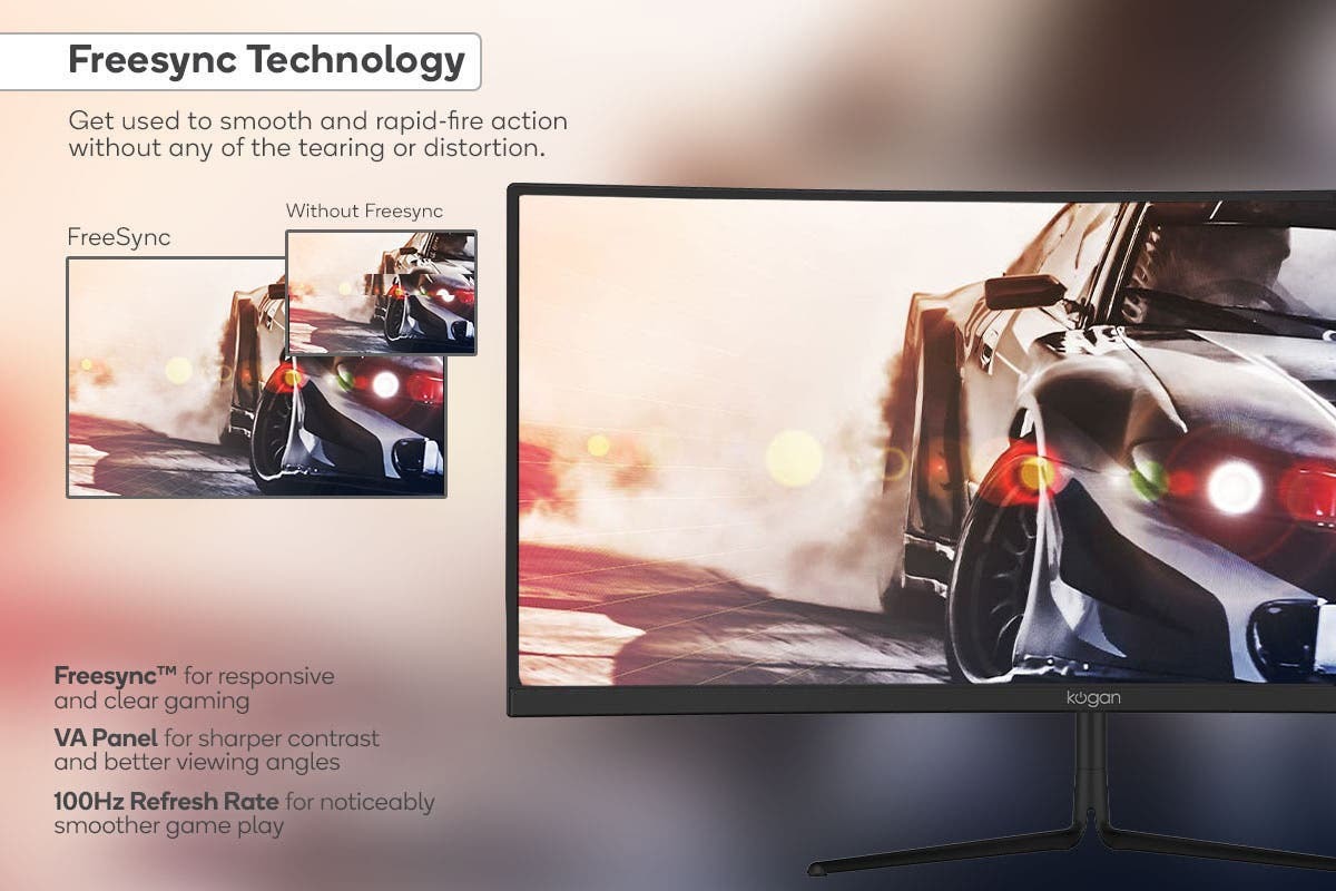 29" Kogan Curved Ultrawide Gaming Monitor at Mighty Ape NZ
