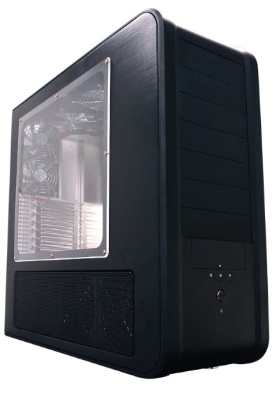 SilverStone "Temjin Series" TJ07 Black ATX Tower Case with Window image