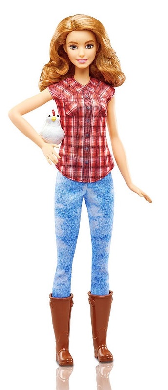 Barbie Careers: Farmer With Chicken Doll