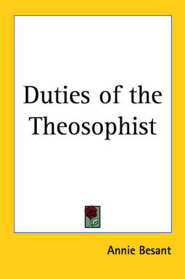 Duties of the Theosophist by Annie Besant image
