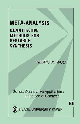 Meta-Analysis by Fredric (Fred) M. Wolf