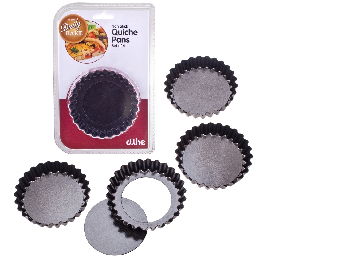 Non Stick Quiche Pans Set of 4 at Mighty Ape NZ