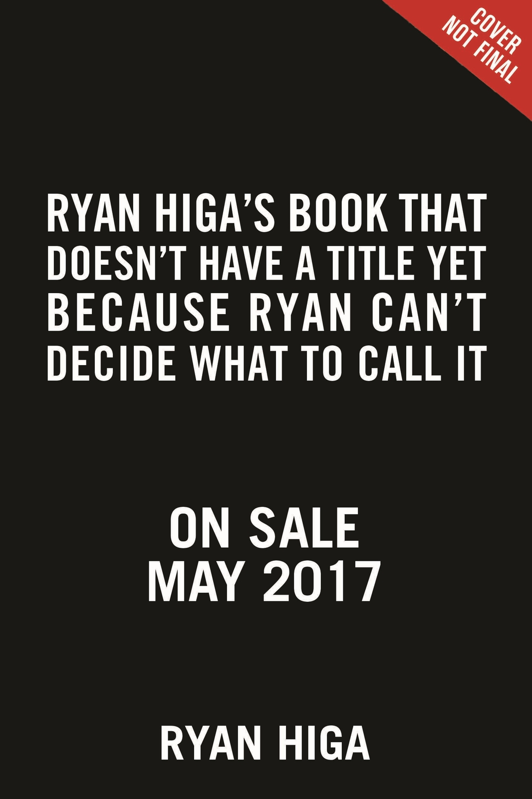 Ryan Higa’s Book That Doesn’t Have a Title Yet Because Ryan Can’t Decide What to Call It image