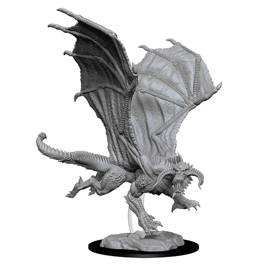 D&D Nolzur's Marvelous: Unpainted Miniatures - Young Black Dragon image