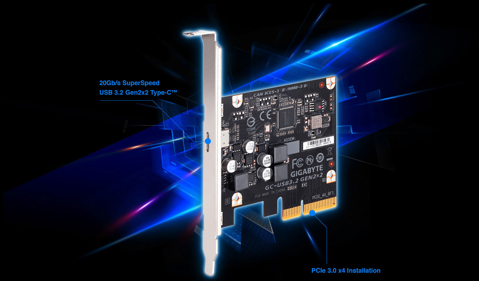 Gigabyte USB 3.2 Gen 2x2 Expansion Card image