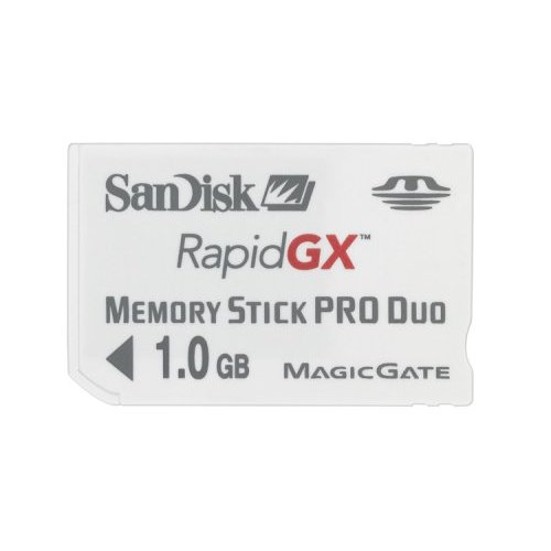 SanDisk RapidGX MS Pro Duo Gaming 1024MB (1GB) Memory with Micro Mate image