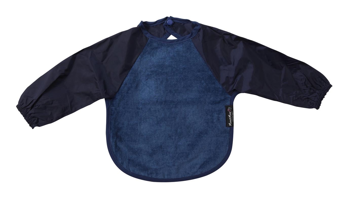 Mum 2 Mum Sleeved Wonder Bib (6-18 Months) - Navy image