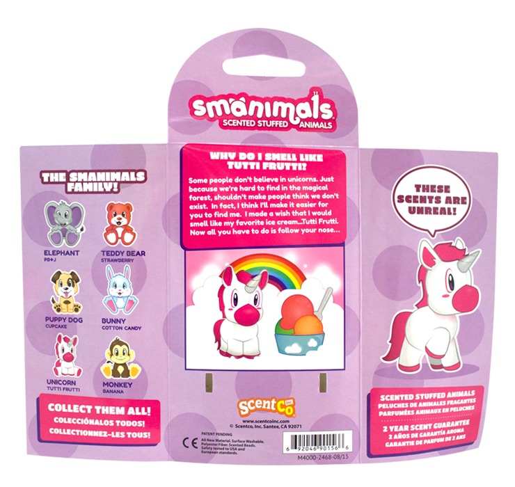 Smanimals: Unicorn (Tutti Frutti) - 6" Plush image