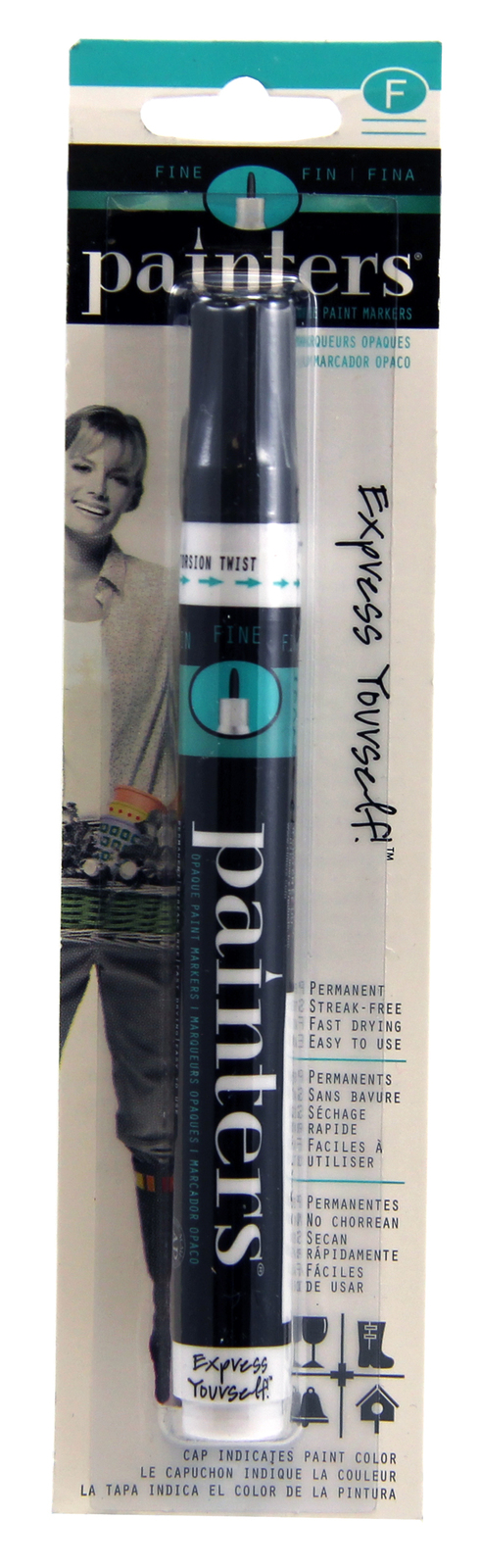 Painters Acrylic Paint Markers - Black Fine image