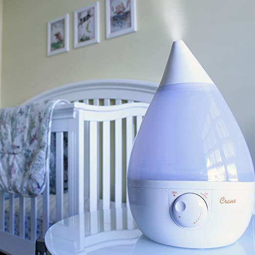 Crane Ultrasonic Humidifier - Drop White